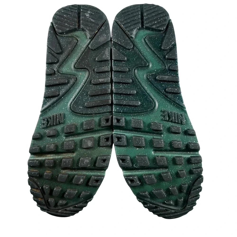 Nike Air Max 90 Hyperfuse Womens 8.5 Black Iridescent Flash Lime Good 811165-001